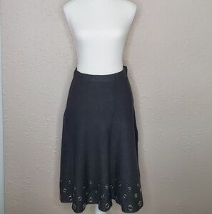 Sioni Charcoal A-Line Skirt